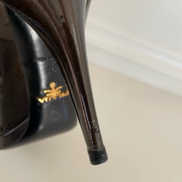 Prada | Patent Leather Pumps - Shimmer Brown - size EU 36 - Picture 13 of 16